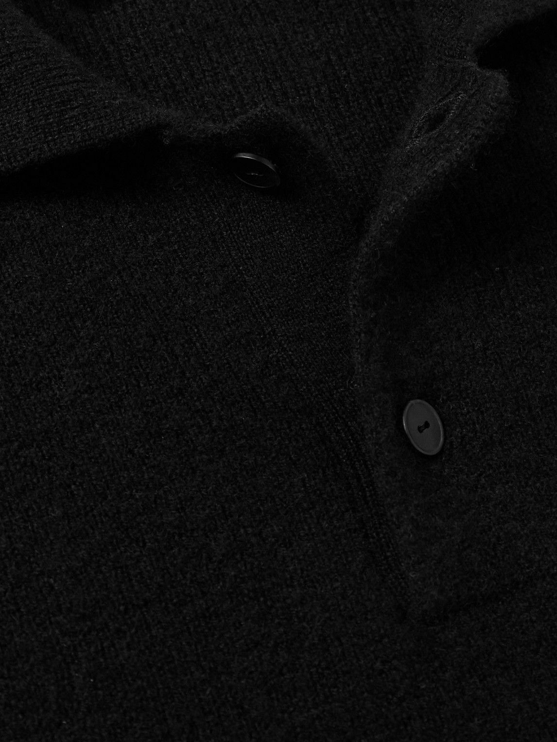 The Row - Tiger Cashmere Polo Sweater - Black