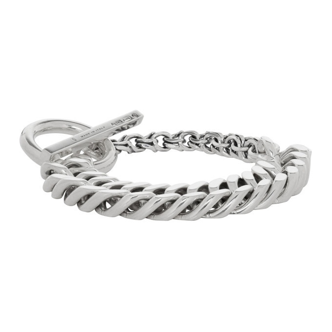 Photo: Bottega Veneta Silver Curb Chain Bracelet