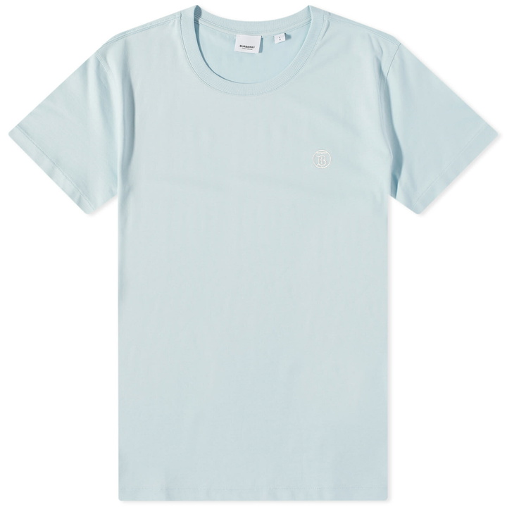 Photo: Burberry Men's Parker TB Circle Logo T-Shirt in Duck Egg Blue