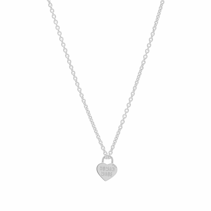 Photo: Human Made Men's Heart Necklace in Silver 