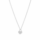 Human Made Men's Heart Necklace in Silver 