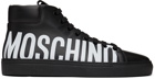 Moschino Black Logo High Sneakers