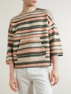 Visvim - Burrow Striped Wool and Cashmere-Blend Sweater - Neutrals