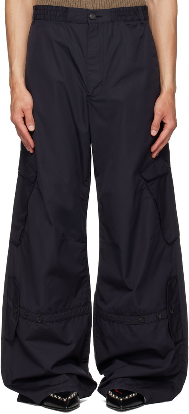 Photo: EGONlab Black Utility Pocket Light Cargo Pants