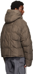 Entire Studios Brown Soa Down Jacket