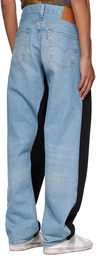 Bless Blue & Black Overjogging Sweatpants