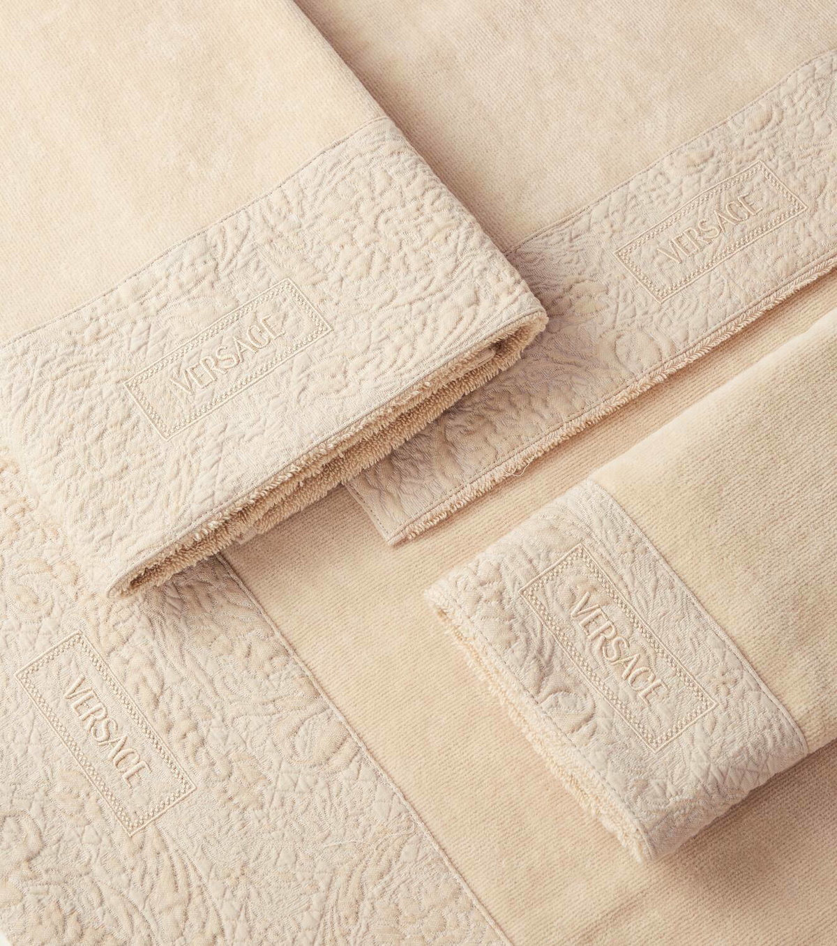 Versace Home Barocco set of 5 cotton terry towels