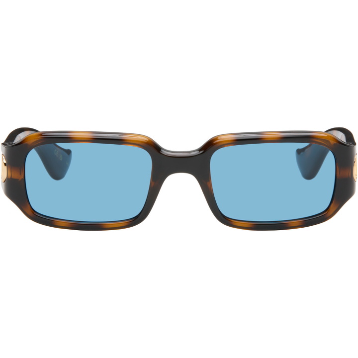 Photo: Valentino Brown Rectangular Acetate Sunglasses