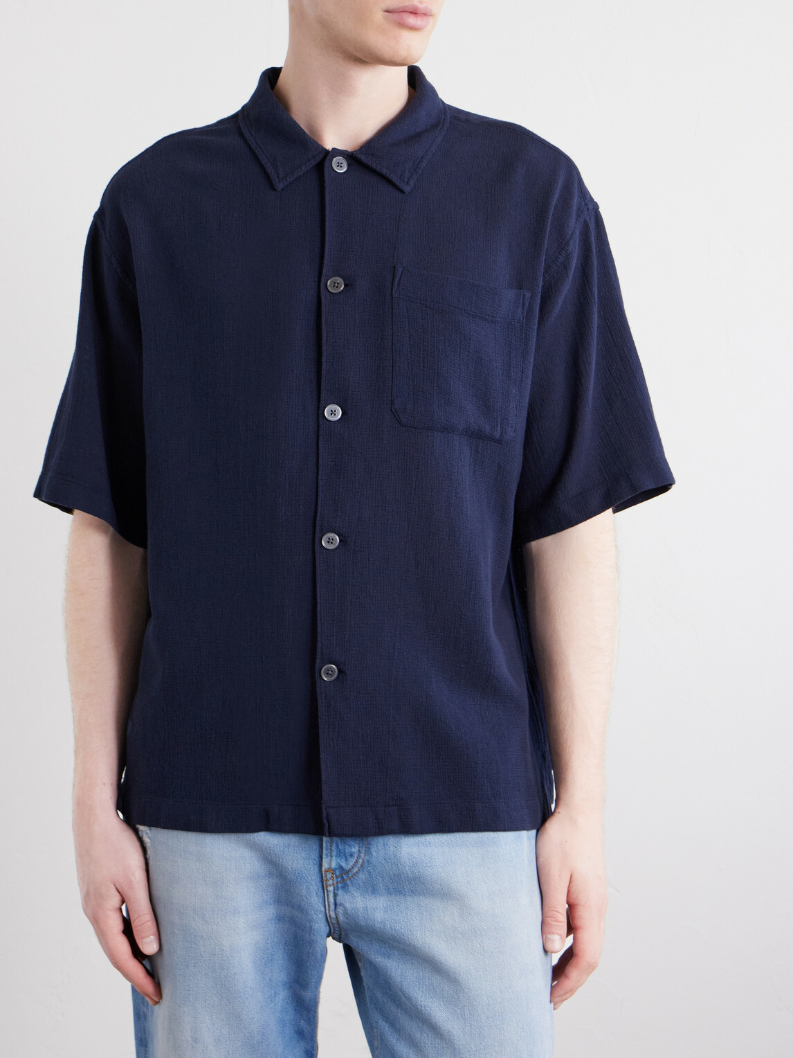 FRAME - Cotton Shirt - Blue