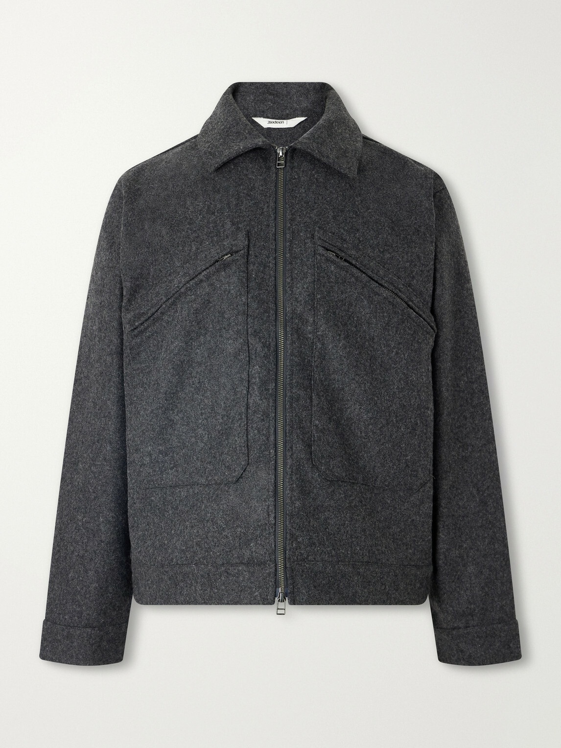 3sixteen - Cycling Wool-Blend Felt Jacket - Gray