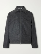3sixteen - Cycling Wool-Blend Felt Jacket - Gray