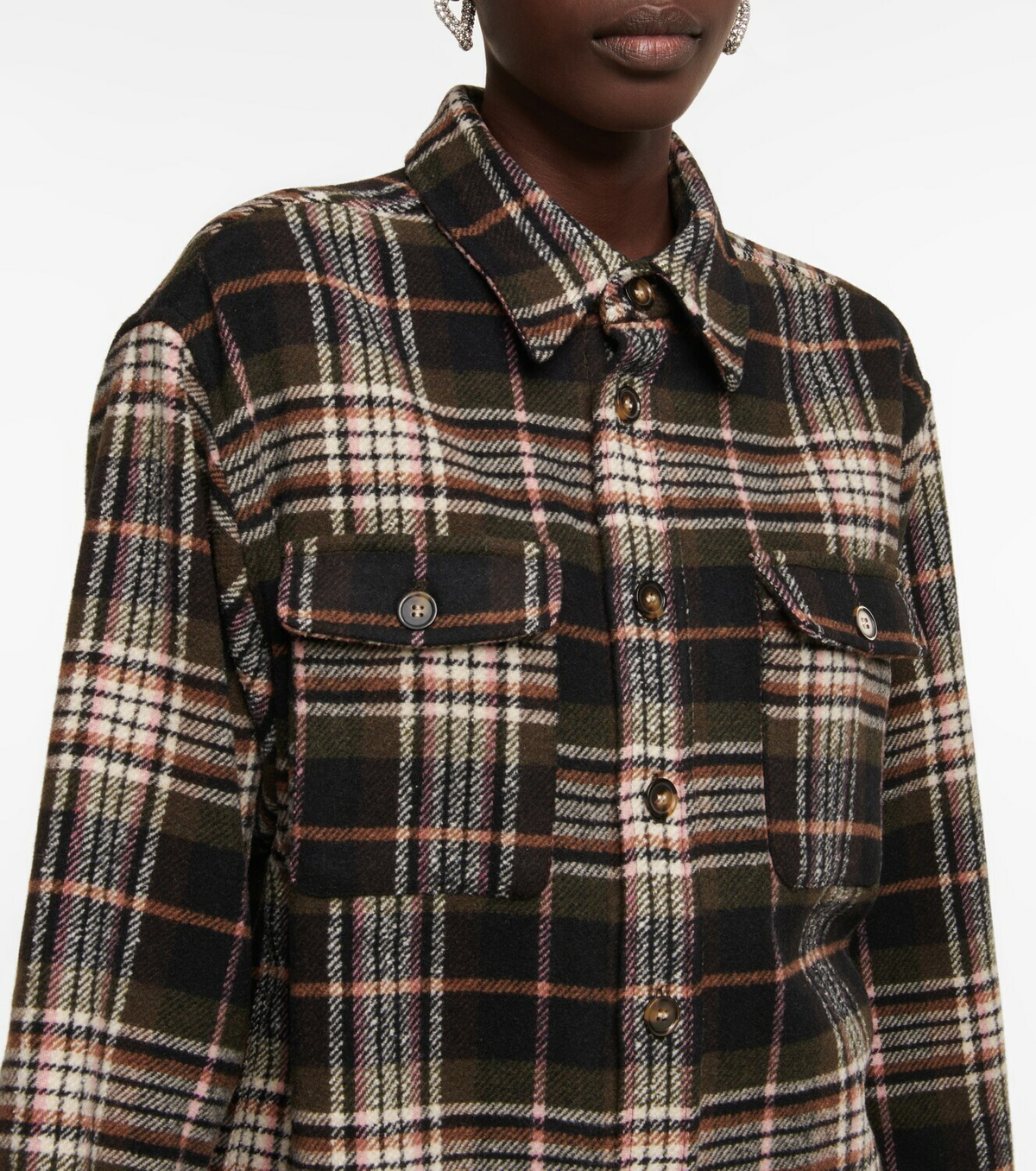 Isabel Marant Etoile チェックジャケット ISABEL MARANT｜HARVELI チェック シャツジャケット MARANT