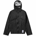 Satisfy Men's Pertex 3L Fly Rain Jacket in Black