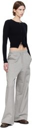 Fax Copy Express Gray Casual Sweatpants
