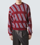 Giorgio Armani Striped wool, cashmere, and silk sweater