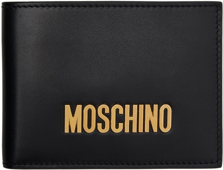 Photo: Moschino Black Logo Bifold Wallet