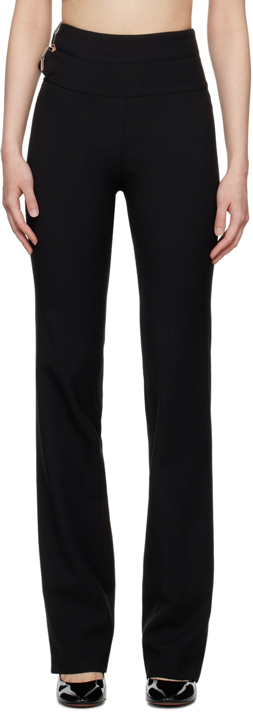 ALAÏA Women's Black Belted Trousers