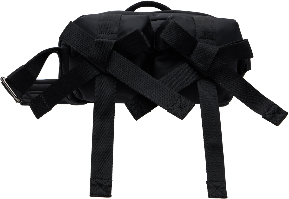 Simone Rocha Black Beaded Classic Bow Crossbody Bag