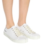 Maison Margiela - Tabi logo canvas low-top sneakers