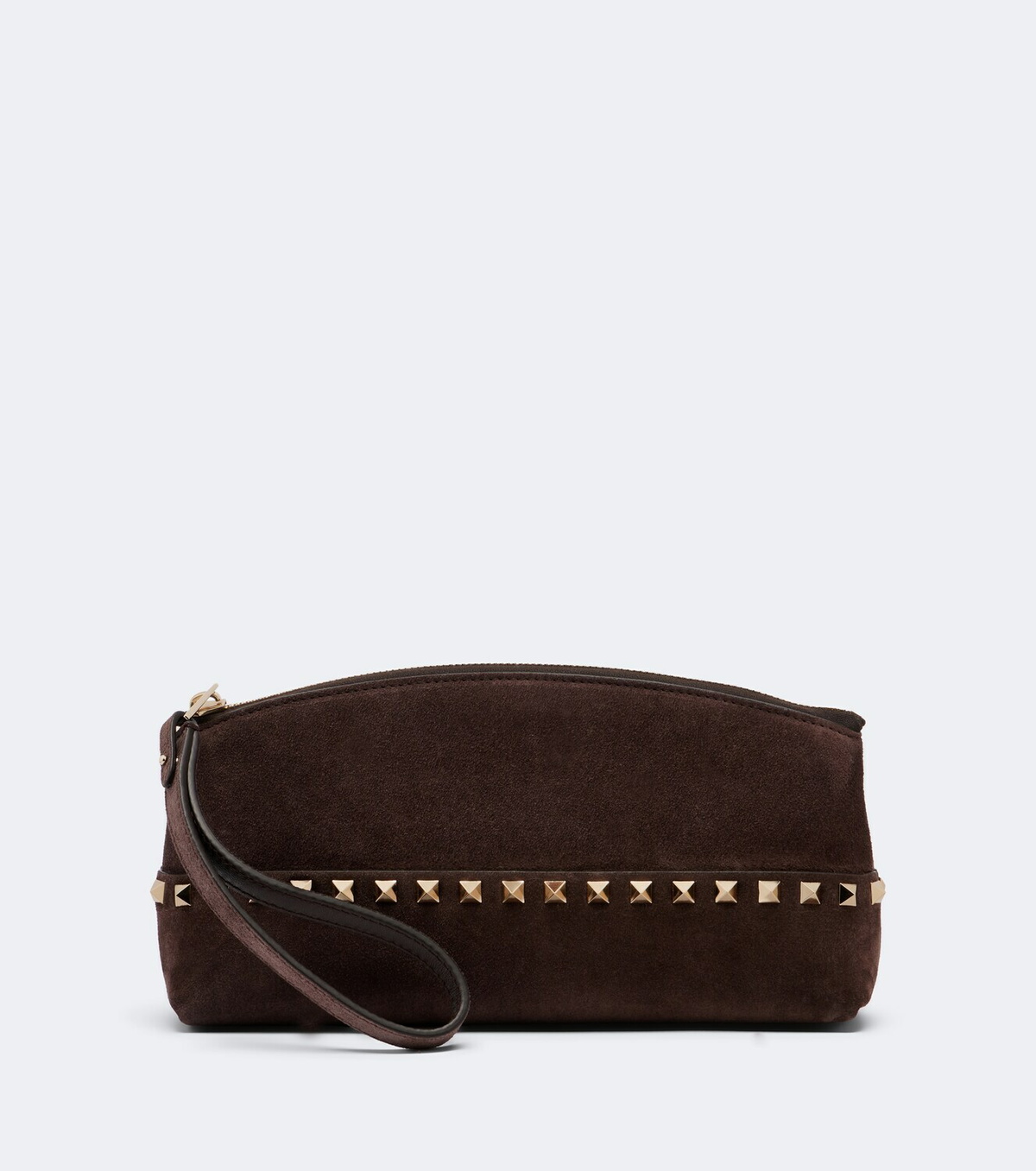 Valentino Garavani Rockstud Small suede pouch