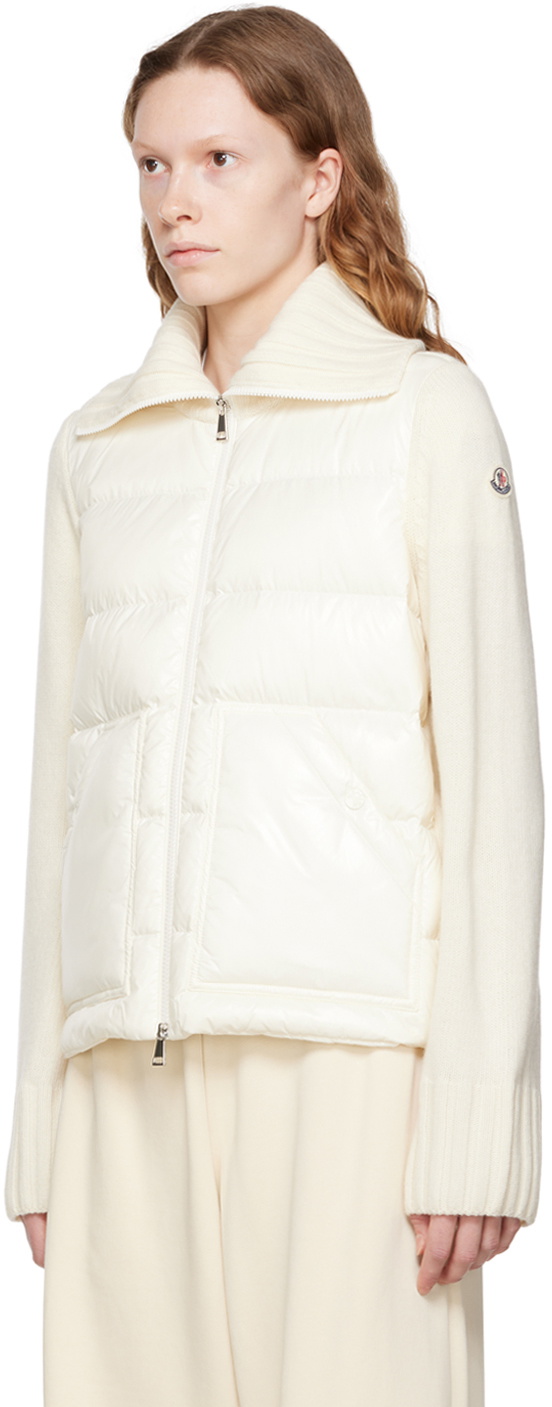 Moncler 2025 Jadeite jacket Off-white Down Wool