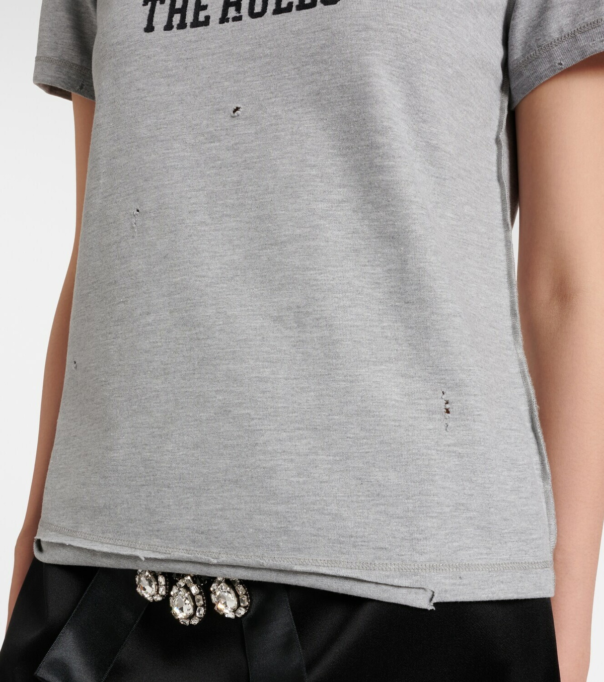 Dolce&Gabbana Printed cotton-blend jersey T-shirt