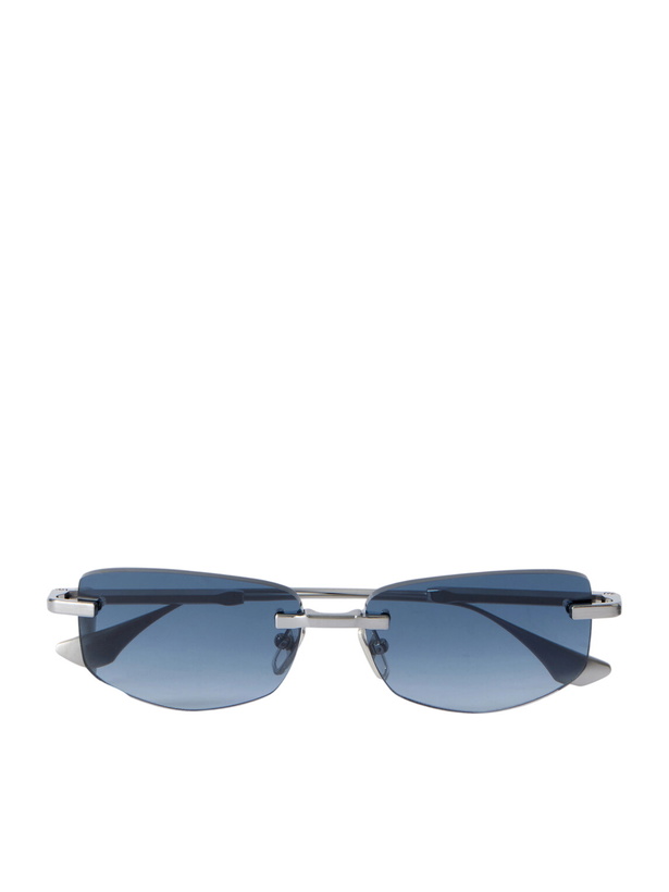 Photo: DITA - Trysim.75 Square-Frame Silver-Tone Titanium Sunglasses