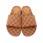 Gucci Beige GG Sideline Sandals