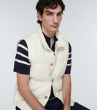 Brunello Cucinelli - Linen, wool and silk padded vest