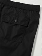 Moncler - Slim-Fit Mid-Length Logo-Appliquéd Swim Shorts - Black