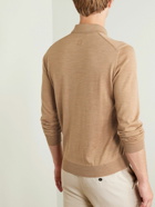 Lardini - Slim-Fit Wool Polo Shirt - Neutrals