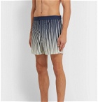 Odyssee - Fournel Mid-Length Striped Swim Shorts - Blue