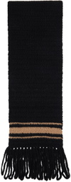 Bode Black Limited Edition Braided Fringe Scarf