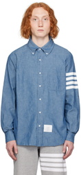Thom Browne Blue 4-Bar Shirt