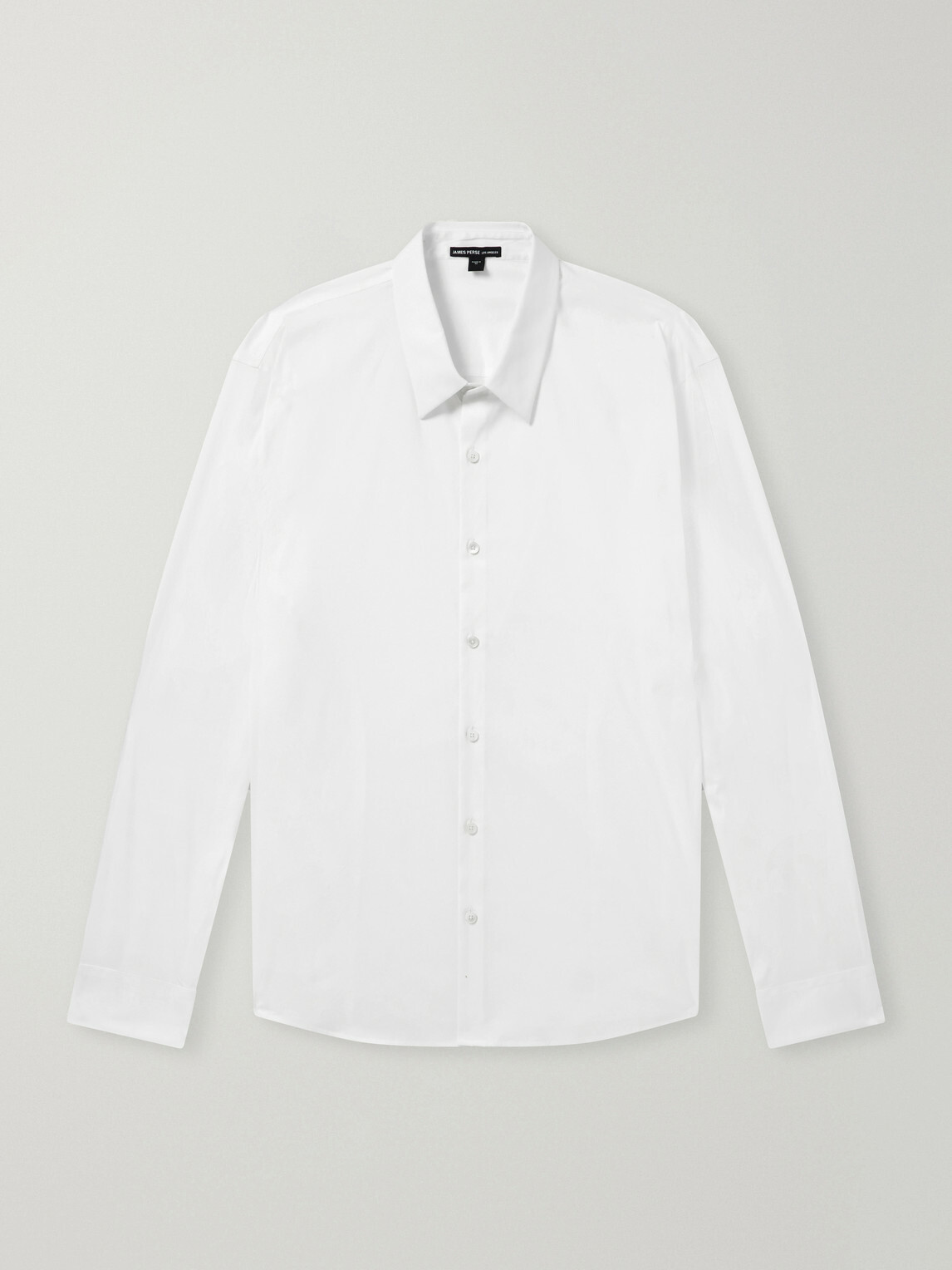 James Perse - Stretch Cotton-Blend Poplin Shirt - White