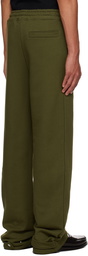 SPENCER BADU Green Wide-Leg Track Pants