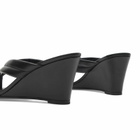 ST. Agni Women's Stitch Detail Thong Wedge in Black