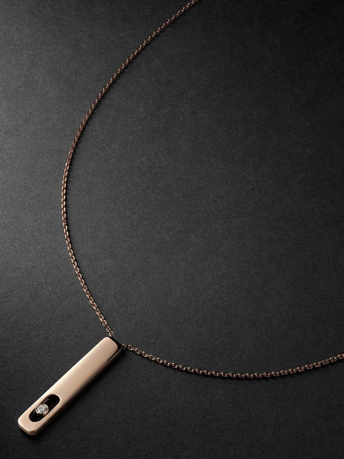 Photo: Messika - My First Diamond Rose Gold Necklace