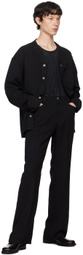 KOZABURO Black Dapper Trousers