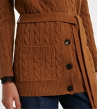 Valentino Cable-knit cashmere cardigan
