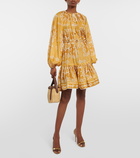 Zimmermann Raie printed silk minidress