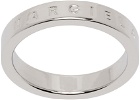 MM6 Maison Margiela Silver Minimal Logo Ring