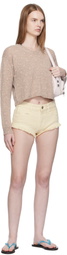 Ashley Williams Beige Molly Knit Sweater