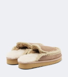 Mou Shearling-lined suede mules
