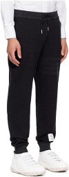 Thom Browne Black Striped Sweatpants
