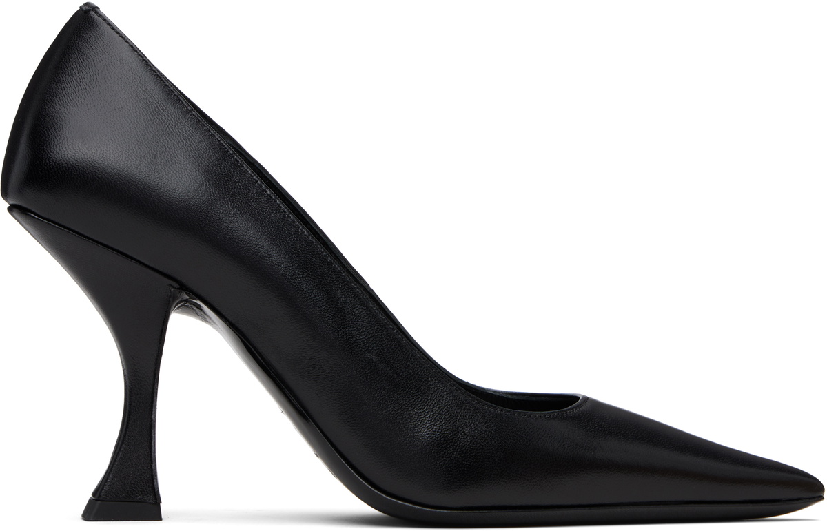 BY FAR Black Viva Heels