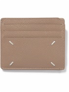 Maison Margiela - Logo-Embroidered Full-Grain Leather Cardholder