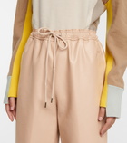 Stella McCartney - Faux leather sweatpants