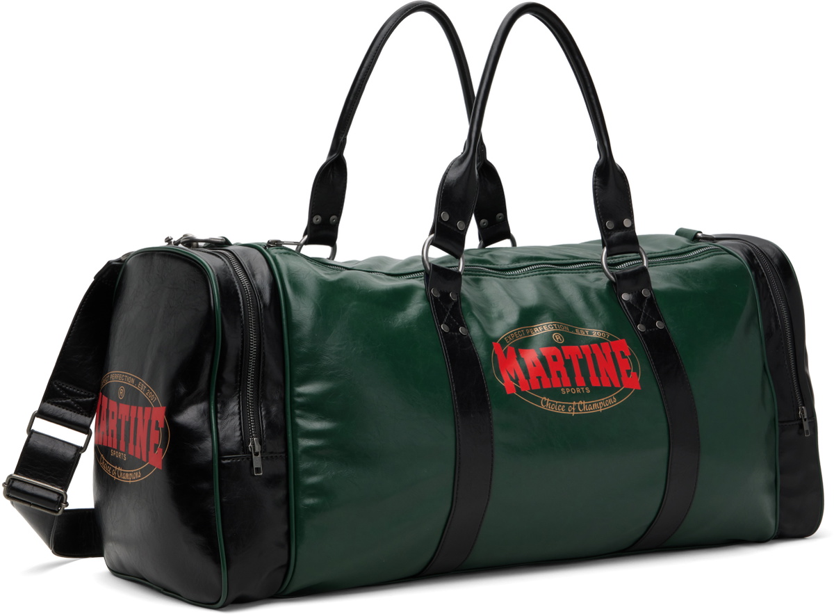 Martine Rose Green & Black Extreme Sports Duffle Bag