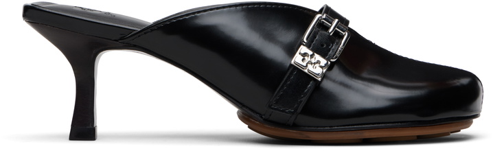 Photo: GANNI Black Sue Mule Heels